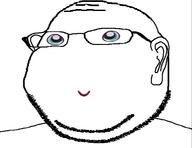 blue_eyes closed_mouth cute ear glasses no_nose small_eyes smile soyjak squishmallow stubble subvariant:massjak subvariant:wholesome_soyjak variant:gapejak // 595x458 // 62.7KB