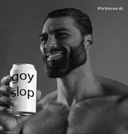 beard can drinking ear eyes giga goy_slop goyslop hair holding_object juice meta:ai_generated nas:gigachad smile soda // 352x368 // 7.4MB