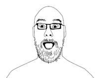glasses open_mouth soyjak stubble variant:unknown // 1272x1040 // 33.9KB