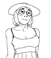 blush clothes extended female friendly hair happy hat smile subvariant:female_cobson sundress torso variant:cobson woman // 729x823 // 37.4KB