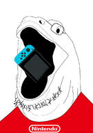 animal clothes glasses nintendo nintendo_switch open_mouth shark soyjak stubble variant:unknown video_game // 796x1133 // 198.8KB