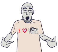 fpe fundamental_paper_education glasses i_love open_mouth pointing stubble transheart variant:shirtjak zip zip_(fundamental_paper_education) // 618x559 // 33.6KB