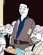 chud classical_art_parody clothes drawn_background freedom_of_speech glasses jacket norman_rockwell nose smile stubble subvariant:scholar suit total_tranny_death tranny trans_rights ttd variant:bernd variant:chudjak variant:gapejak variant:soyak // 941x1200 // 242.0KB