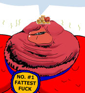 amerimutt award badge beard big_mac breasts brimmiest_comments_section☣️☣️☣️_do_not_enter☣️☣️☣️ chin coca_cola distorted double_chin fat food lips mcdonalds obese pink_skin red_skin soda speech_bubble stink_lines stinky stubble subvariant:impish_amerimutt text variant:impish_soyak_ears white_background // 2832x3117 // 2.6MB