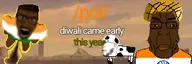 pol_(soyjak.party) cow diwali indian indian_flag pajeet poop subvariant:chudplier subvariant:el_perro_chud turban variant:nojak // 300x100 // 32.7KB