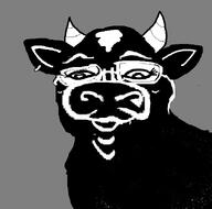 black_fur cow subvariant:sheila variant:sidjak vinluv white_glasses // 644x636 // 61.8KB