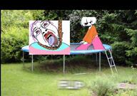 animated clothes die failed_mascot female hair irl meta:ai_generated outdoors rope sitting subtitles trampoline tranny troon variant:bernd video // 1018x720, 7.1s // 2.5MB