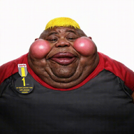 ai_but_not_completely_ai_doe award bicycle big_lips big_nose black_skin blond blush character:hunky clothes ext=gif eyebrows fat furry hair meta:not_a_duplicate open_eyes pony realistic series:fusionjaks subvariant:branigger subvariant:fat_alicia subvariant:hunky_twink_sex_machine variant:alicia variant:brandon video white_background // 832x832 // 8.5MB