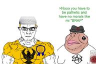 SOUL_BREAKER_(user) atheism beard fedora glasses greentext islam mick_(namefag) orangetext puppeteer stubble subvariant:muscular_chud subvariant:tetojak variant:a24_slowburn_soyjak variant:chudjak variant:feraljak // 900x600 // 113.6KB