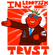 art artist:tqqt badge beetroot belt blue_glasses broot brootism clothes drawfag drawing ear flag:brootism food hand leaf looking_at_you medal necktie poster red_skin smile teeth variant:impish_soyak_ears vegetable // 825x852 // 275.1KB