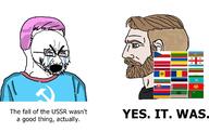 blue_shirt communism crying flag:belarus flag:chechnya flag:czechia flag:georgia_(country) flag:hungary flag:kazakhstan flag:kyrgyzstan flag:moldova flag:poland flag:romania flag:turkmenistan flag:ukraine flag:uzbekistan hammer_and_sickle nordic_chad pink_hair variant:cryboy_soyjak // 2475x1578 // 308.8KB
