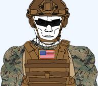 american_flag eyebrows flag:united_states helmet marpat military military_uniform muscles muscular_male shades subvariant:muscular_chud transparent_background united_states united_states_marine_corps variant:chudjak vein white_skin // 1059x929 // 658.4KB