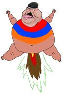 ARMENİROACH armenigger brap brown_skin fat flag:armenia flying hooked_nose meta:tagme rocket variant:meximutt // 508x759 // 130.5KB