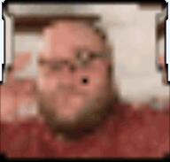 2019 3dgifmaker animated beard closed_mouth clothes ext=gif fat fat_duel glasses irl open_mouth red_tshirt schizo soyboy subvariant:fatjak_irl tshirt variant:fatjak // 250x250 // 612.8KB