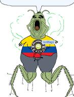 Antifags_(nameroach) antenna antennae cockroach flag:ecuador flag:map flag:minor_attracted_person flag:pedophilia_pride_flag green_skin roach variant:phillip yellow_teeth // 619x813 // 55.3KB