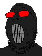 angry black_skin black_templars eyebrows finocide_(user) gasmask glasses meta:namefags meta:self_insert no_mouth nose pfp red_eyes red_glasses stubble templar variant:gapejak // 348x464 // 32.1KB