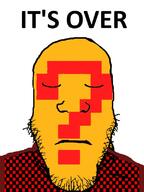 checkerboard_pattern closed_eyes closed_mouth its_over neighborhood_war_(roblox) question_mark roblox soyjak stubble text variant:markiplier_soyjak // 600x800 // 56.2KB