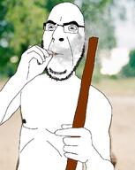 aryan background cigarette glasses man smoking staff stick stubble tribe variant:cobson // 879x1100 // 996.5KB