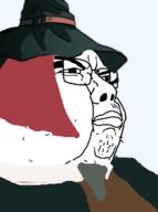 acne anime closed_mouth clothes danganronpa_(series) fat glasses hat red_hair variant:unknown video_game visual_novel yumeno_himiko // 942x1264 // 192.7KB