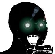 glowing_eyes open_mouth pointing sign stubble thougher variant:soyak // 740x724 // 110.2KB