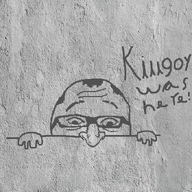 balding caption glasses grey_background hair hand jewish_nose kilroy kilroy_was_here peeking soyjak text variant:shabbos_soy wall wrinkles // 680x680 // 608.1KB