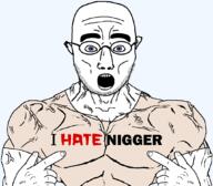bald buff finger i_hate nigger open_mouth opposite pointing round_glasses stubble subvariant:muscular_chud teeth variant:chudjak variant:shirtjak // 1059x929 // 47.3KB