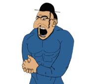 brown_eyes buff clothes ear glasses hand hat jewish_nose judaism large_nose muscles muscular_male open_mouth stubble variant:cobson // 1056x937 // 157.8KB