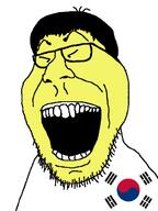 asian glasses south_korea soyjak stubble variant:pearjak yellow_skin // 494x658 // 23.1KB