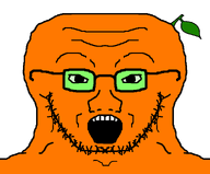 froot froot_(user) glasses green_glasses looking_at_you open_mouth orange_skin soyjak stubble subvariant:soyak_front3 transparent_background unwrapped variant:soyak // 966x800 // 15.4KB