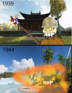 1939 1944 arisaka_rilfe asian babyjak battlefield bayonet blood bolt_action_rifle china diaper fire flame flamethrower irl irl_background island jap japan kuomintang m2_flamethrower nip nippon pacific pacific_war pacifier palm_tree rifle shrine temple type_90_helmet type_99_rifle variant:gapejak variant:soykio_kid world_war_2 wwii // 2282x2951 // 8.1MB