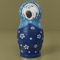 3d animated ear glasses makesweet matryoshka open_mouth smile soyjak stubble subvariant:wholesome_soyjak toy variant:gapejak variant:impish_soyak_ears // 400x300 // 1.7MB