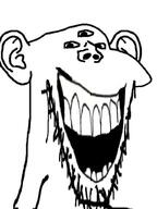 3_eyes ear laughing multiple_eyes open_mouth soyjak stretched_mouth stubble subvariant:dentjak subvariant:splicejak third_eye variant:impish_soyak_ears // 768x1024 // 176.0KB