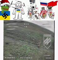 amphibian azog azog_batallion azov_battalion blood brimmiest_comments_section☣️☣️☣️_do_not_enter☣️☣️☣️ clothes communism cyrillic_text drone drone_footage flag:russia flag:soviet_union flag:ukraine frog glasses hakenkreuz hat meta:gore music nas:pepe nazism pepe_the_frog russia snuff stubble subvariant:feralrage swastika ukraine ukrainian_text ushanka variant:cobson variant:feraljak video vodka wolfsangel z_(russian_symbol) // 640x656, 86s // 43.1MB
