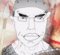 baltic chud gdl grand_duchy_of_lithuania lithuania shield smile soldier spear subvariant:chudjak_front subvariant:muscular_chud variant:chudjak video watermark // 848x784, 31.8s // 6.2MB