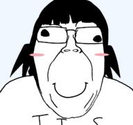 blush closed_mouth derpy_eyes female glasses hair happy junibooru_(user) pigtails smile subvariant:boat_rammer variant:bernd // 1200x1125 // 54.0KB