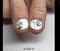 2soyjaks arm finger fingernail glasses hand irl open_mouth pointing soyjak stubble variant:two_pointing_soyjaks // 1057x908 // 1.4MB