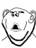 deformed ear lips looking_to_the_right open_mouth soyjak stubble variant:impish_soyak_ears // 598x800 // 96.2KB