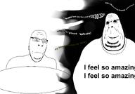 2soyjaks bloodshot_eyes closed_mouth eyebags eyebrows fat glasses smile soyjak stubble subvariant:blobson subvariant:nucob table text variant:cobson wrinkles // 2222x1555 // 475.9KB