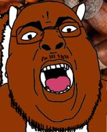 animal brown_skin ear fat glasses irl_background nut open_mouth soyjak stubble tongue trend:squirreljakking variant:chugsjak // 1124x1374 // 938.2KB