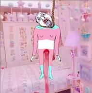 ack animated bed blood bloodshot_eyes crying flag flag:transgender_pride_flag full_body glasses hanging mustache neovagina oe_cake open_mouth purple_hair rope soyjak stubble suicide tongue tranny variant:bernd video // 688x694, 40.1s // 1.7MB