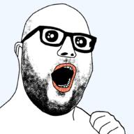 ear glasses hand oh_my_god_she_is_so_attractive open_mouth soyjak stubble transparent_background variant:hot_sauce // 1024x1024 // 269.1KB