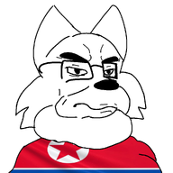 fat fatneck flag:north_korea furry glasses north_korea stubble subvariant:furchud variant:chudjak white_skin // 1000x1000 // 181.3KB