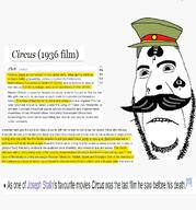 1936 James_Llodyovich_Patterson adolf_hitler bbc communism highlighted_text joseph_stalin lip_biting mustache no_glasses spade stubble subvariant:hornyson tattoo text variant:cobson wikipedia // 1222x1310 // 267.5KB