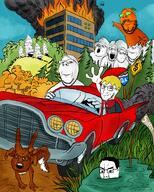 4chan 4cuck building burning car fire forest froot nate orange_skin pointing pond qa_(4chan) qa_(soyjak_party) red_car road_sign sam_and_max sharty smoke soyjak_party squirreljak steve_purcell subvariant:feralsquirrel subvariant:wholesome_soyjak tree trend:squirreljakking variant:chudjak variant:feraljak variant:gapejak variant:impish_soyak_ears variant:markiplier_soyjak variant:parrotjak variant:smugjak variant:soyak variant:tony_soprano_soyjak variant:two_pointing_soyjaks // 2200x2750 // 6.3MB