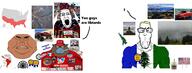 2soyjaks aipac aryan award bloodshot_eyes blue_eyes brown_skin cascadia clenched_teeth comparison confederate donald_trump double_chin elon_musk facing_front fat flag flag:cascadia flag:india flag:israel forest gas_cylinder glasses make_america_great_again mask missing_teeth mutt obese oxygen_mask pink_eyes sonnenrad starbucks subvariant:euromutt text variant:meximutt variant:ppp white_supremacist yellow_hair // 4455x1686 // 1.5MB