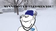 beanie car culvers house irl_background minnesota snow soyjak text variant:impish_soyak_ears // 760x428 // 252.8KB
