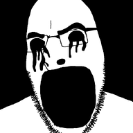 bald black_eyes creepy crying distorted glasses horror nose open_mouth scary soulless stubble tear tears_of_joy variant:cobson // 721x720 // 7.0KB