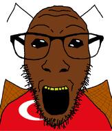 antenna black_sclera bug cockroach flag:turkiye glasses roach stubble turk turkiye turkroach variant:dylanjak wing // 552x650 // 37.6KB