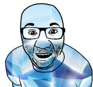 arm clothes gem glasses open_mouth smile soyjak stubble tshirt variant:el_perro_rabioso // 970x908 // 493.6KB