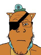 animal cat cat_ear clothes collar eyepatch glasses hat kwazii_(octonauts) octonauts soyjak stubble subvariant:neutralplier swastika variant:markiplier_soyjak // 500x667 // 32.8KB